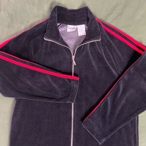 Soprano’s Style Black Velour Track Suit Jacket